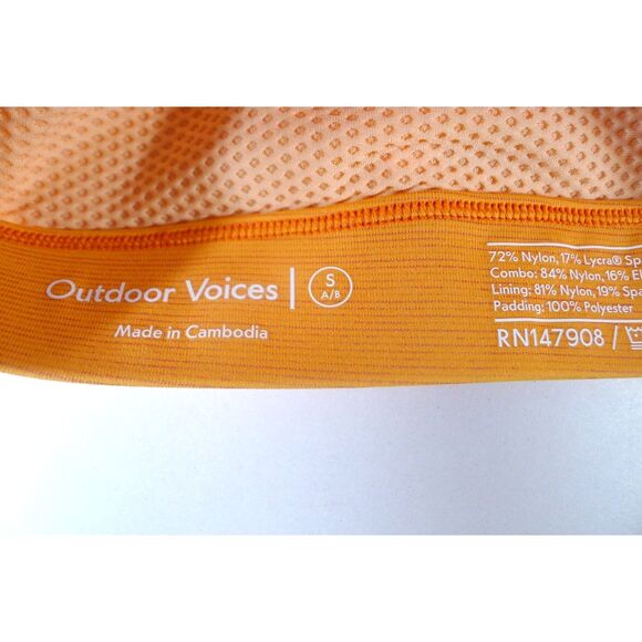 Outdoor Voices Powerhouse Sports Bra - Sunstone/Paprika S - Picture 5 of 6